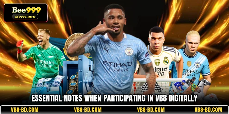 Essential notes when participating in VB8 digitally