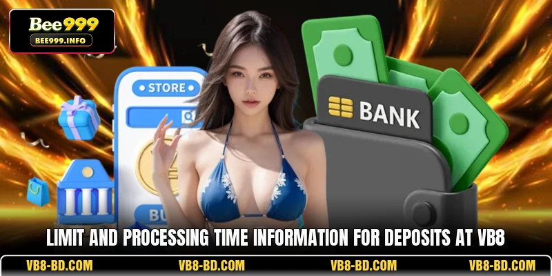 Limit and processing time information for deposits at VB8