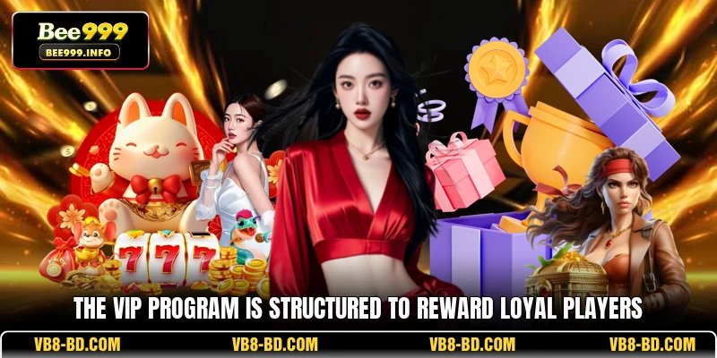 The VIP program is structured to reward loyal players